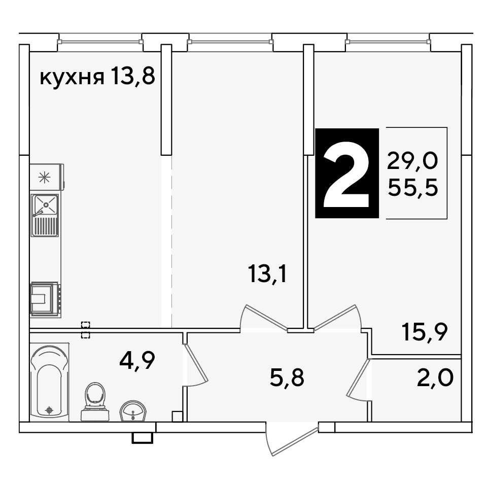 Самолёт Краснодар — планировка 2