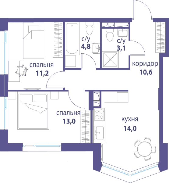 Символ, Вдохновение Москва — планировка 2