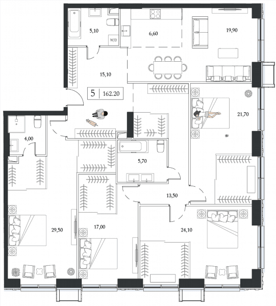 Dream Towers Москва — планировка 5