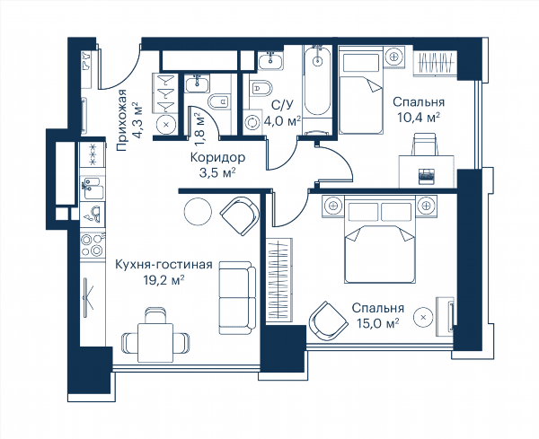 City Bay Москва — планировка 2