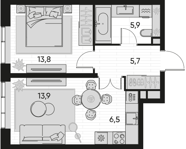 Pride-home Москва — планировка 2
