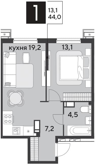 Парк Победы Краснодар — планировка 1