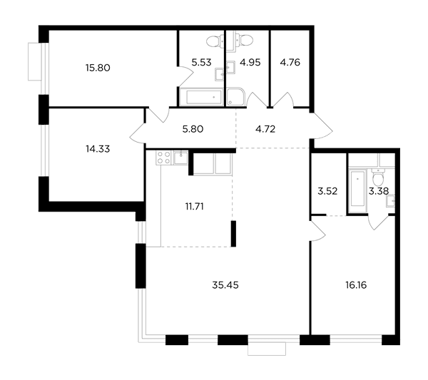 TOPHILLS Москва — планировка 4