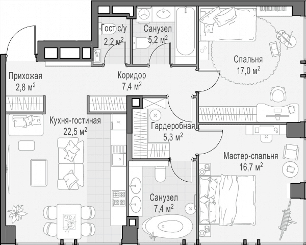 Life Time Москва — планировка 2