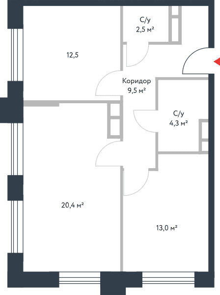 Riverpark Москва — планировка 3