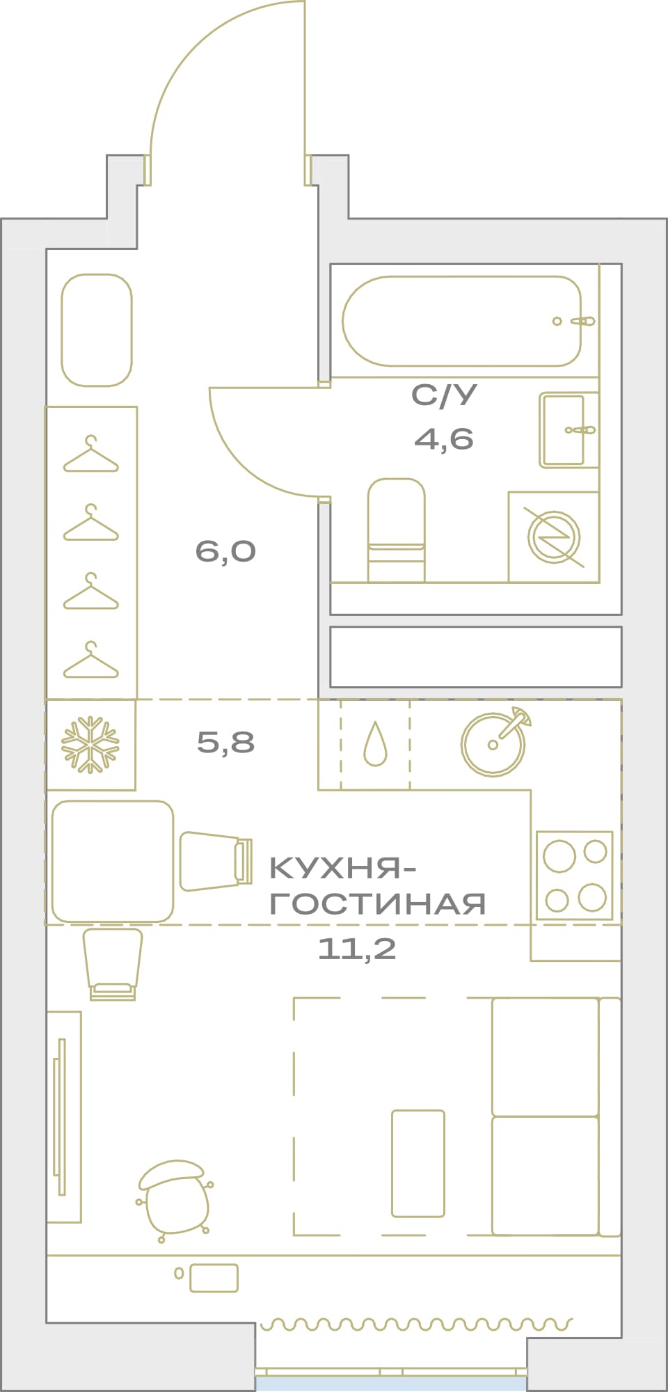 Детали Москва — планировка 1
