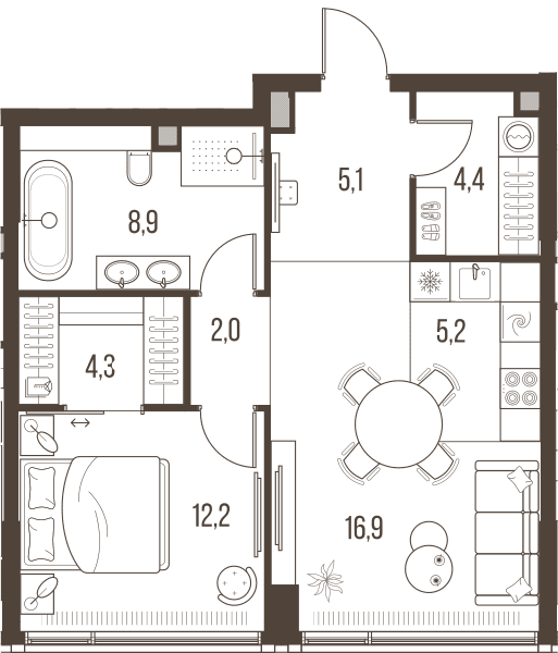Highlife Москва — планировка 2