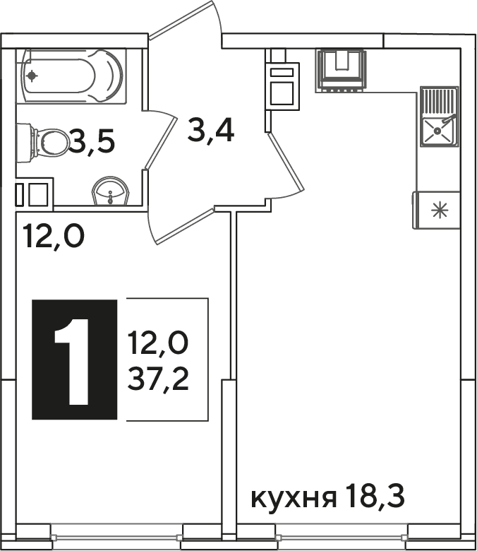 Самолёт Краснодар — планировка 1