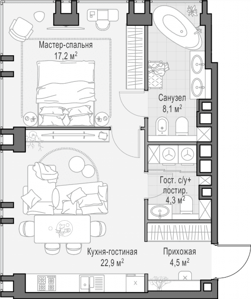 Life Time Москва — планировка 1