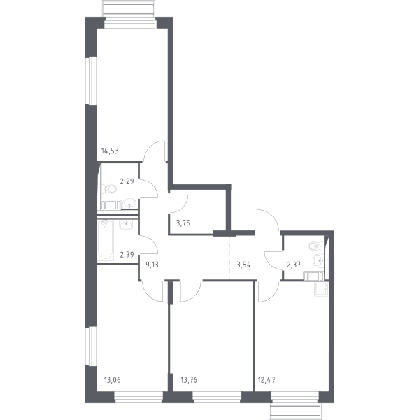 Рублевский Квартал Москва — планировка 3