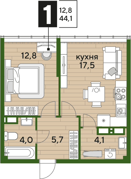 DOGMA PARK Краснодар — планировка 1