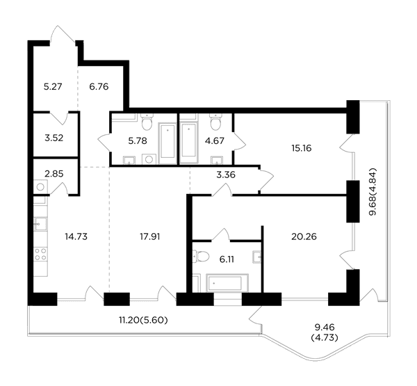 FORIVER Москва — планировка 3