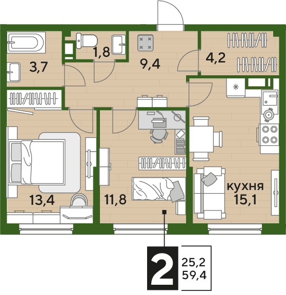 DOGMA PARK Краснодар — планировка 2