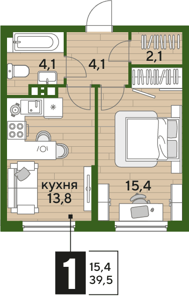 DOGMA PARK Краснодар — планировка 1