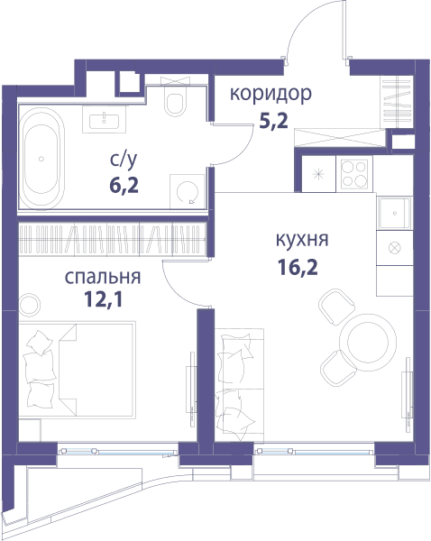 Символ, Вдохновение Москва — планировка 1