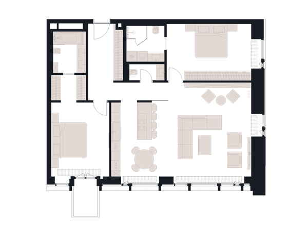 Victory Park Residence Москва — планировка 3
