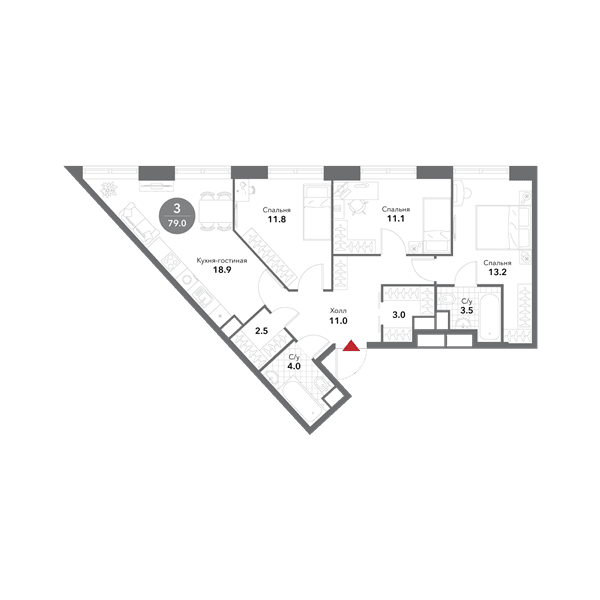 Voxhall Москва — планировка 3