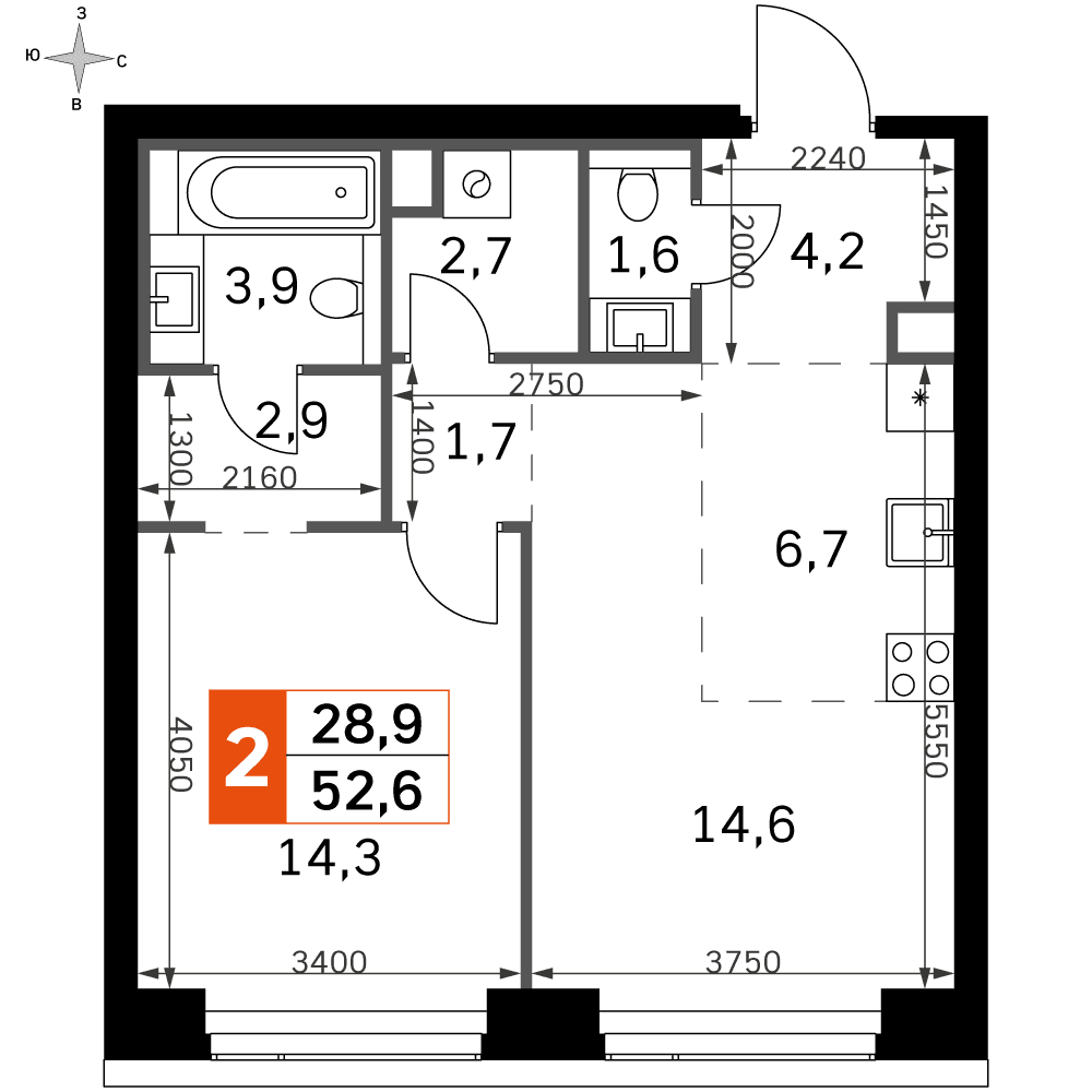 Amber City Москва — планировка 2