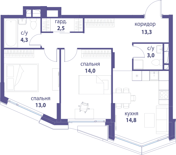 Символ, Вдохновение Москва — планировка 2