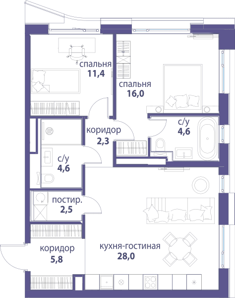 Символ, Вдохновение Москва — планировка 2