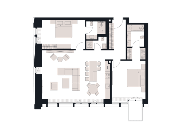 Victory Park Residence Москва — планировка 2