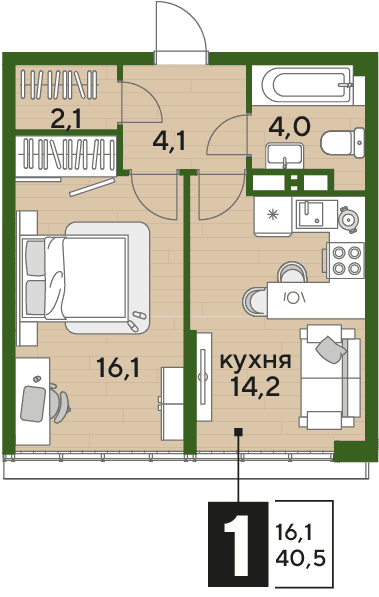 DOGMA PARK Краснодар — планировка 1