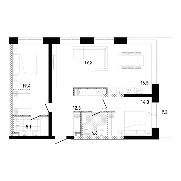 REPUBLIC Москва — планировка 2