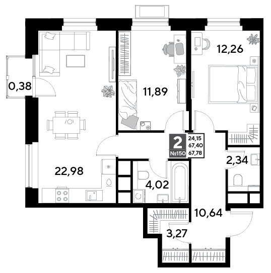 EVO Реутов — планировка 2