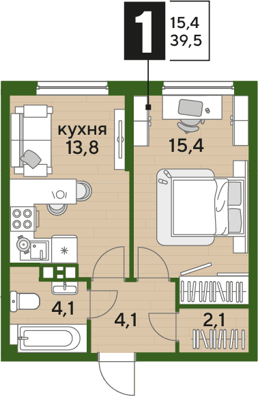 DOGMA PARK Краснодар — планировка 1
