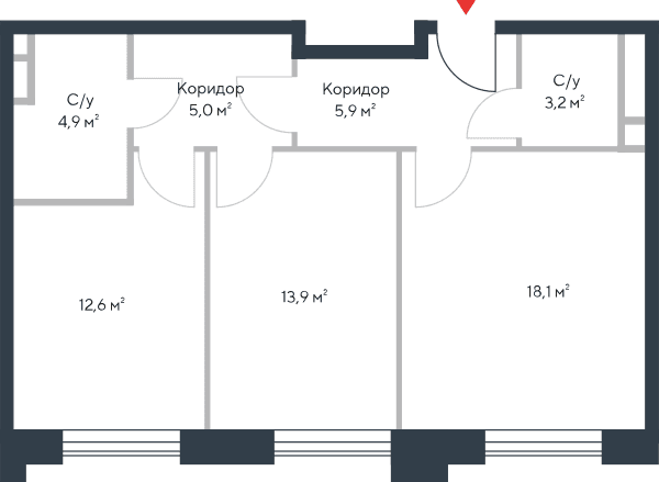 Riverpark Москва — планировка 3