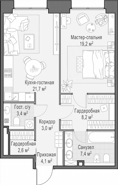 Life Time Москва — планировка 1