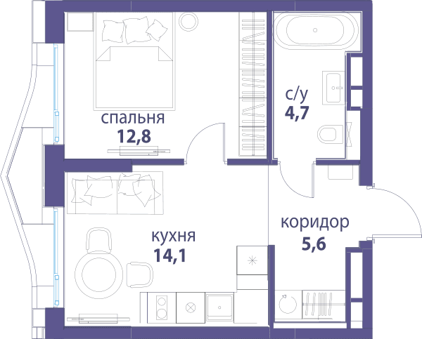 Символ, Вдохновение Москва — планировка 1