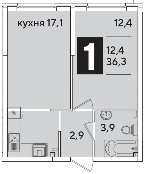Самолёт Краснодар — планировка 1