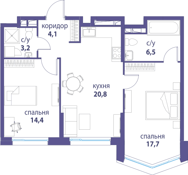 Символ, Вдохновение Москва — планировка 2