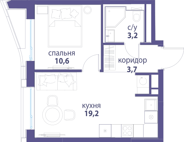 Символ, Вдохновение Москва — планировка 1