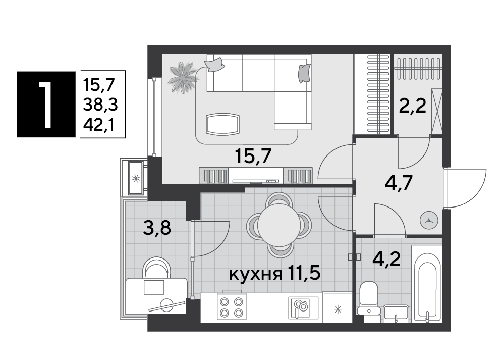 Парк Победы Краснодар — планировка 1