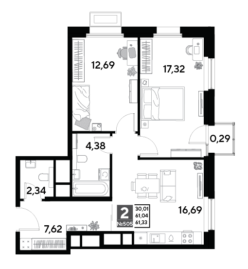 EVO Реутов — планировка 2