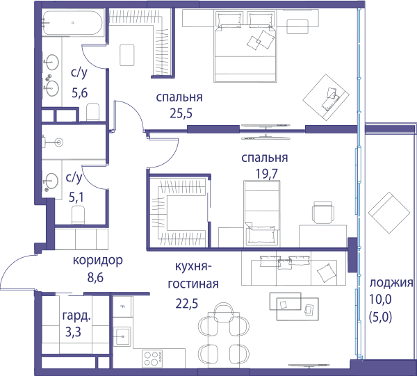 Остров, Остров.4 Москва — планировка 2