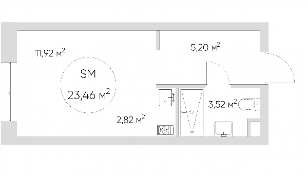Nice loft Москва — планировка Студия