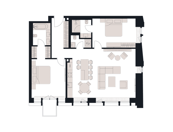 Victory Park Residence Москва — планировка 3