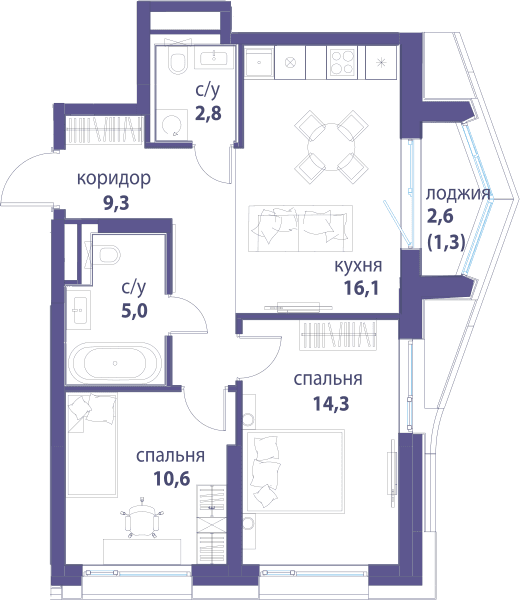 Символ, Вдохновение Москва — планировка 2