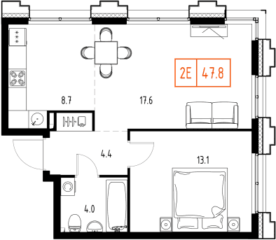 Skolkovo ONE Москва — планировка 2