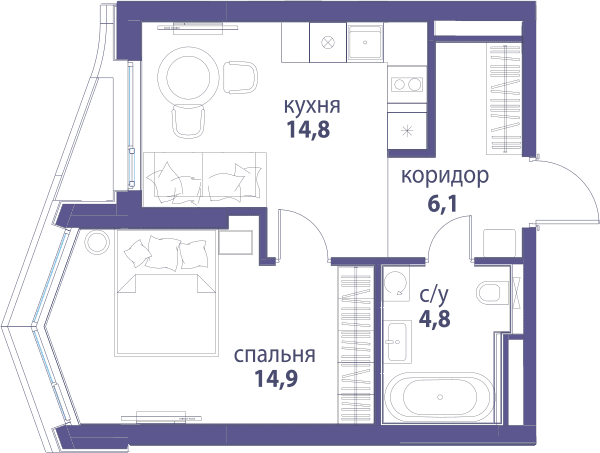 Символ, Вдохновение Москва — планировка 1