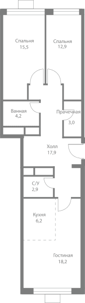 Stellar City Москва — планировка 3