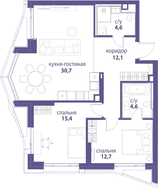 Символ, Вдохновение Москва — планировка 3