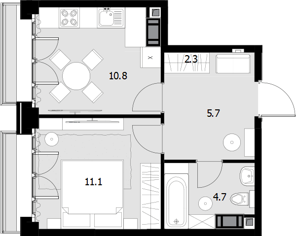 Wellton Gold Москва — планировка 1