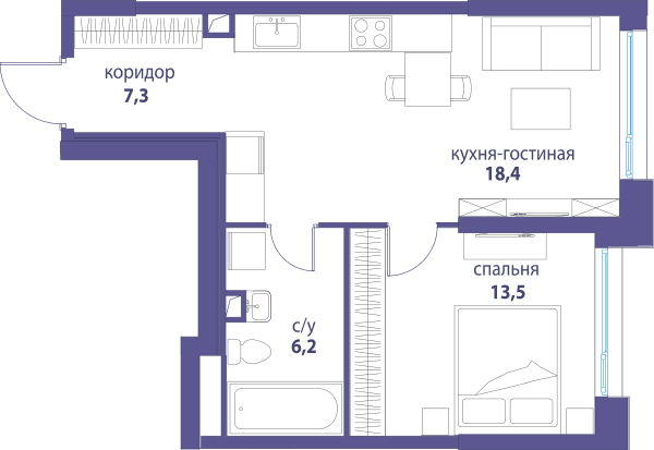 Символ, Вдохновение Москва — планировка 1