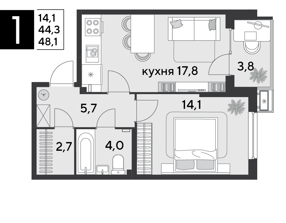 Парк Победы Краснодар — планировка 1
