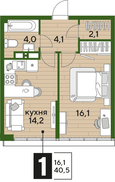 DOGMA PARK Краснодар — планировка 1