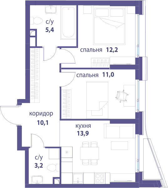 Символ, Вдохновение Москва — планировка 2